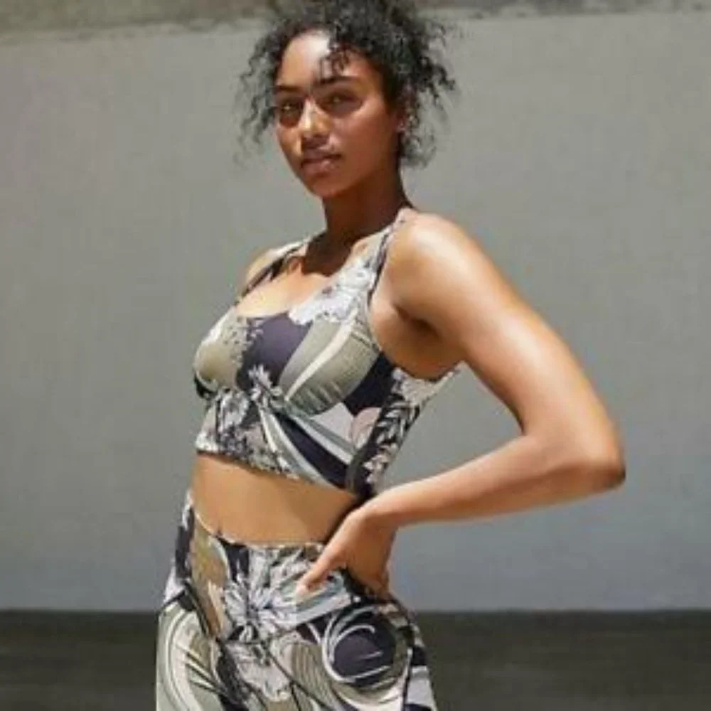 FREE PEOPLE Wave Crush Black Combo Sports Bra S